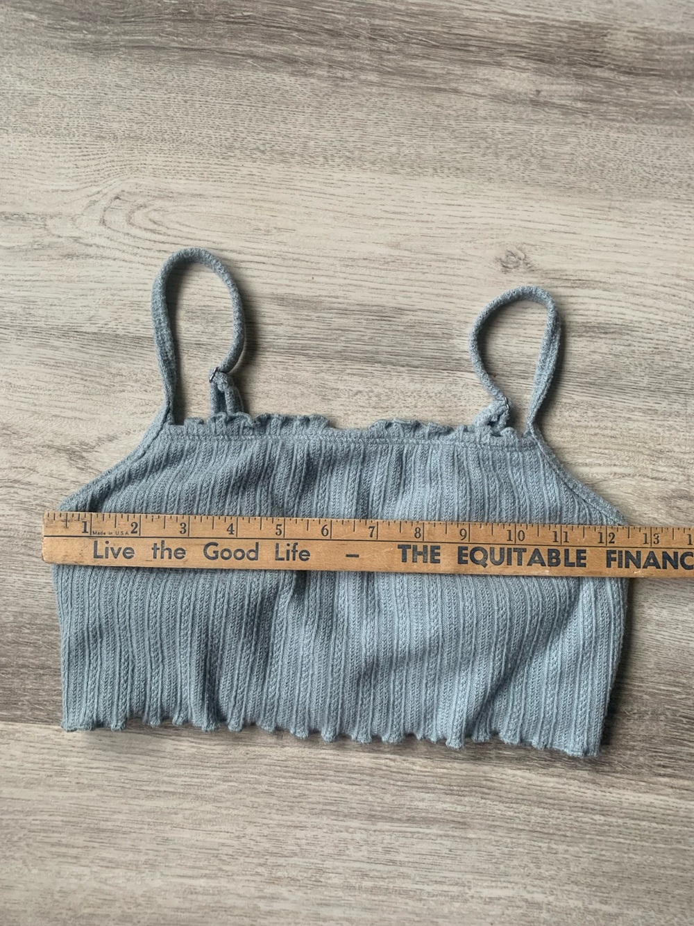 Gilly Hicks cropped Bralette/top sage green size small - Picture 2 of 6